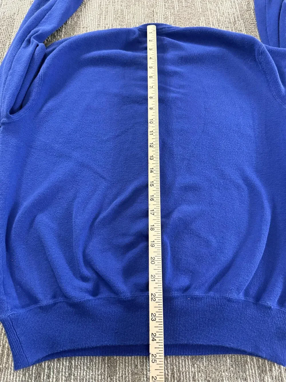 Polo Ralph Lauren Sweater Mens Large Blue Crewneck Pullover Embroidered Pony